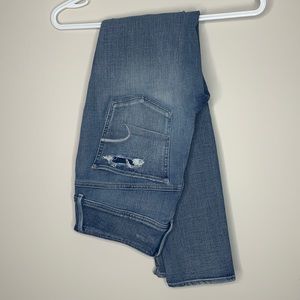 American eagle high waisted ripped jeans